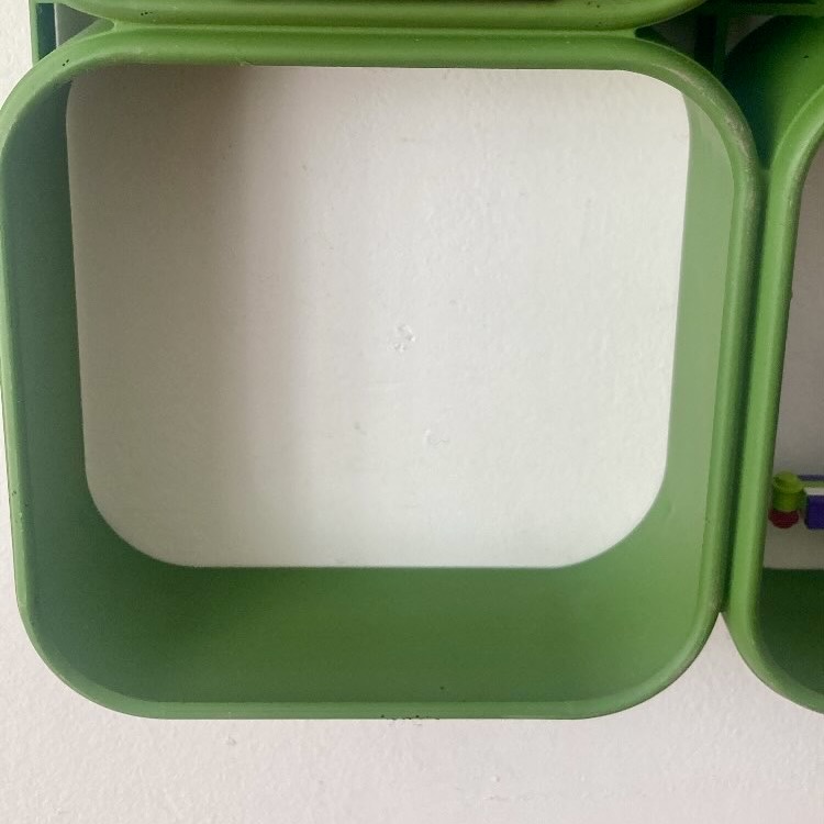 Module étagère murale en plastique vert 70's – Image 5