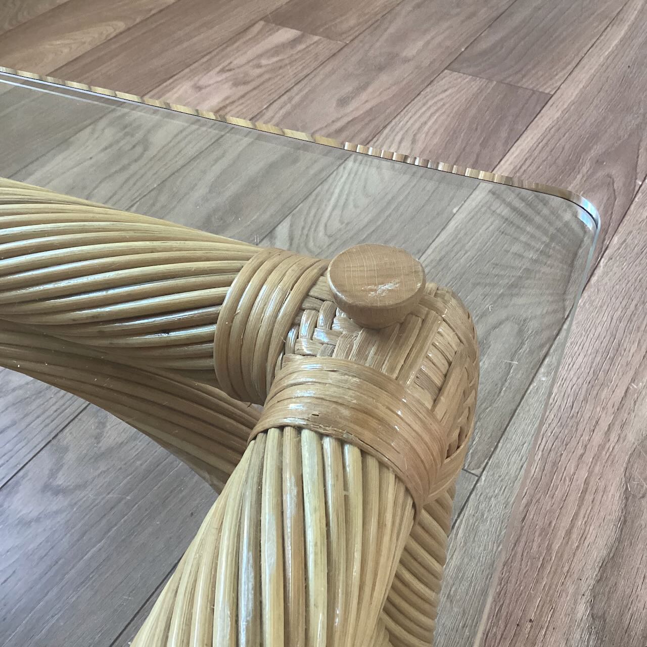 Grande table basse en rotin – Image 5