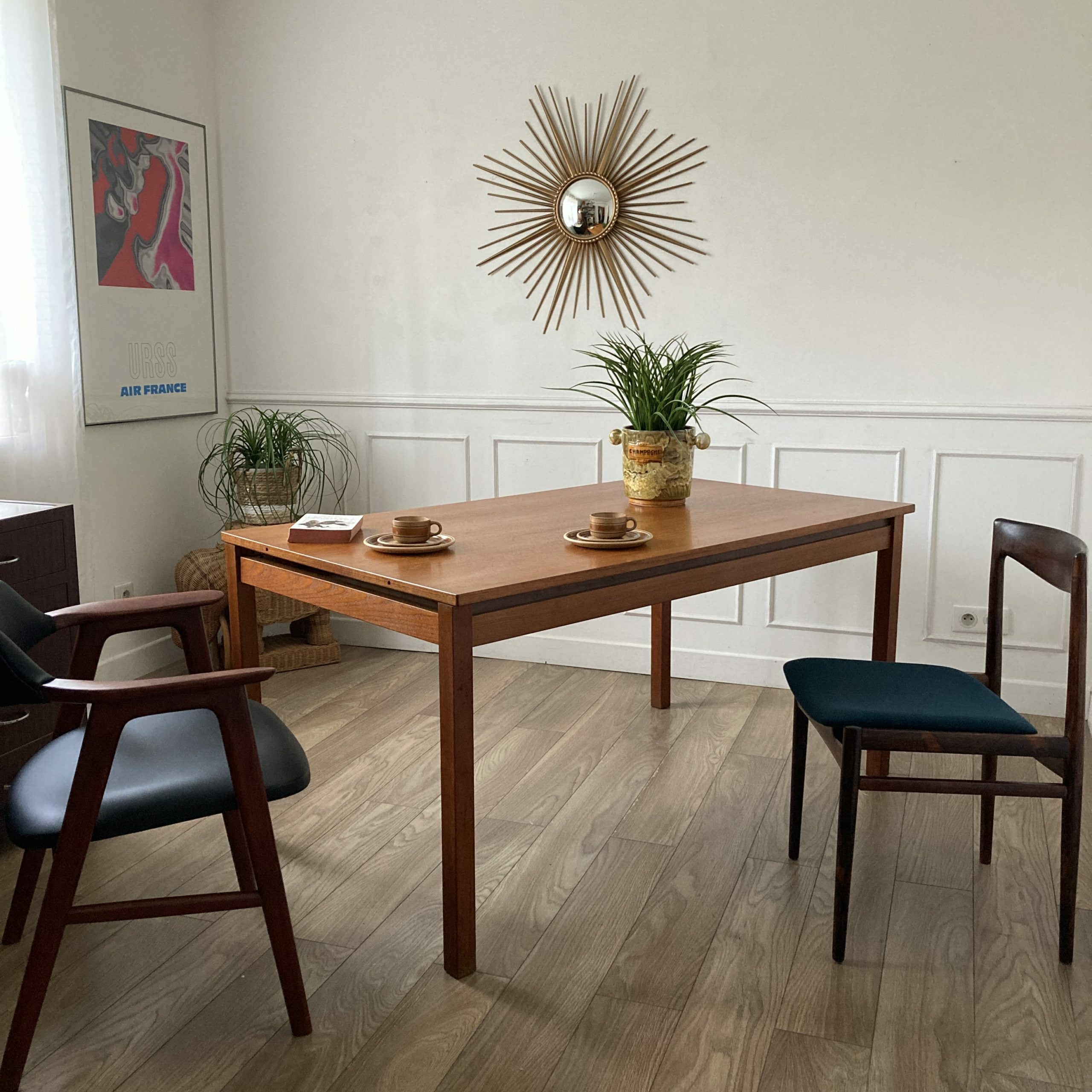 Table de salle à manger en teck – Image 2