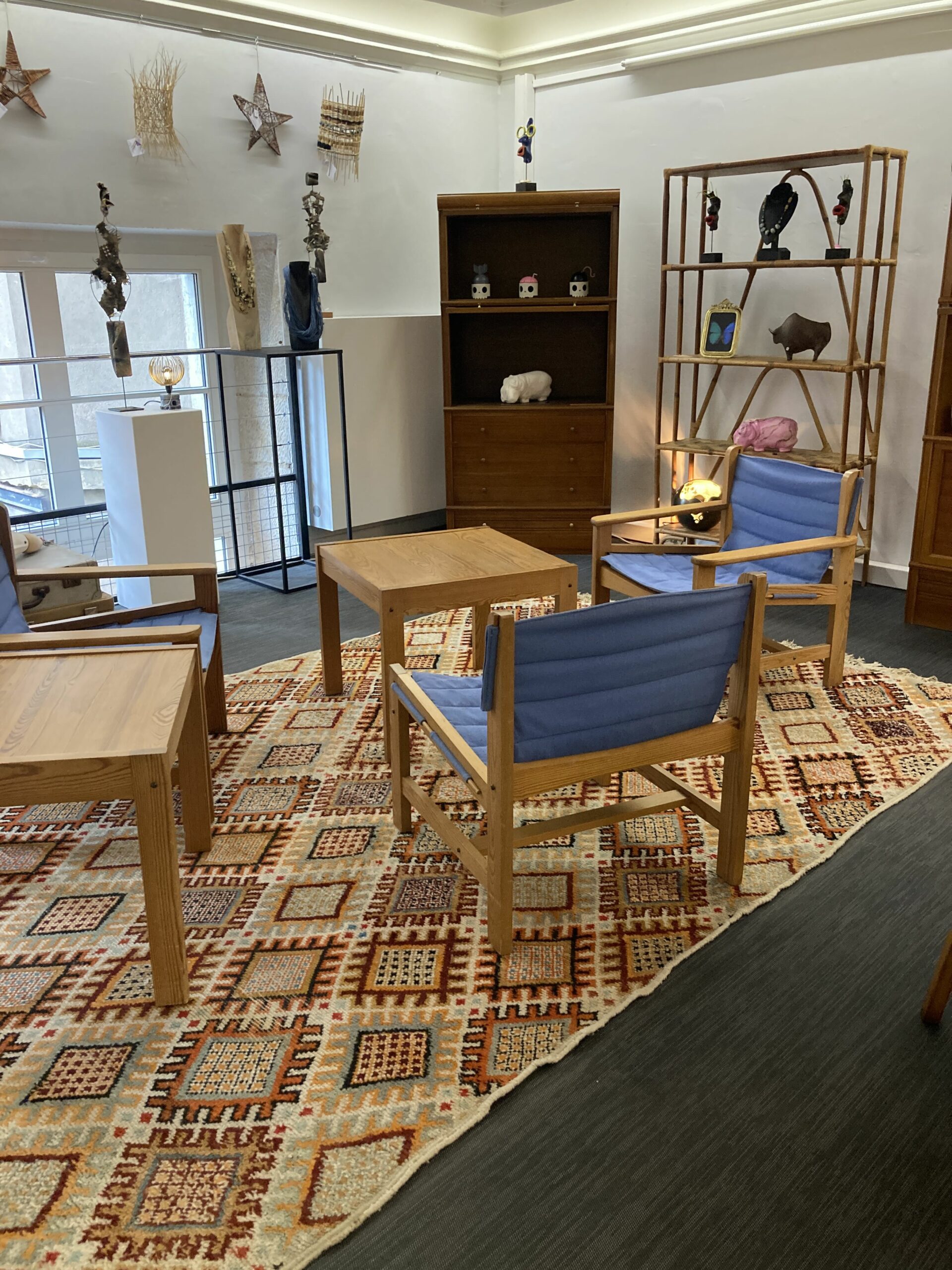 Grand tapis vintage en laine – Image 3