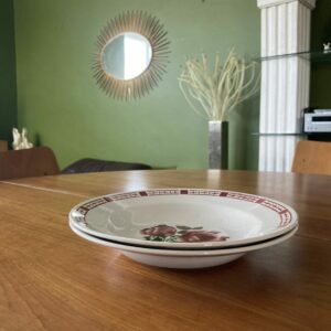 2 assiettes creuses anciennes Digoin Sarreguemines