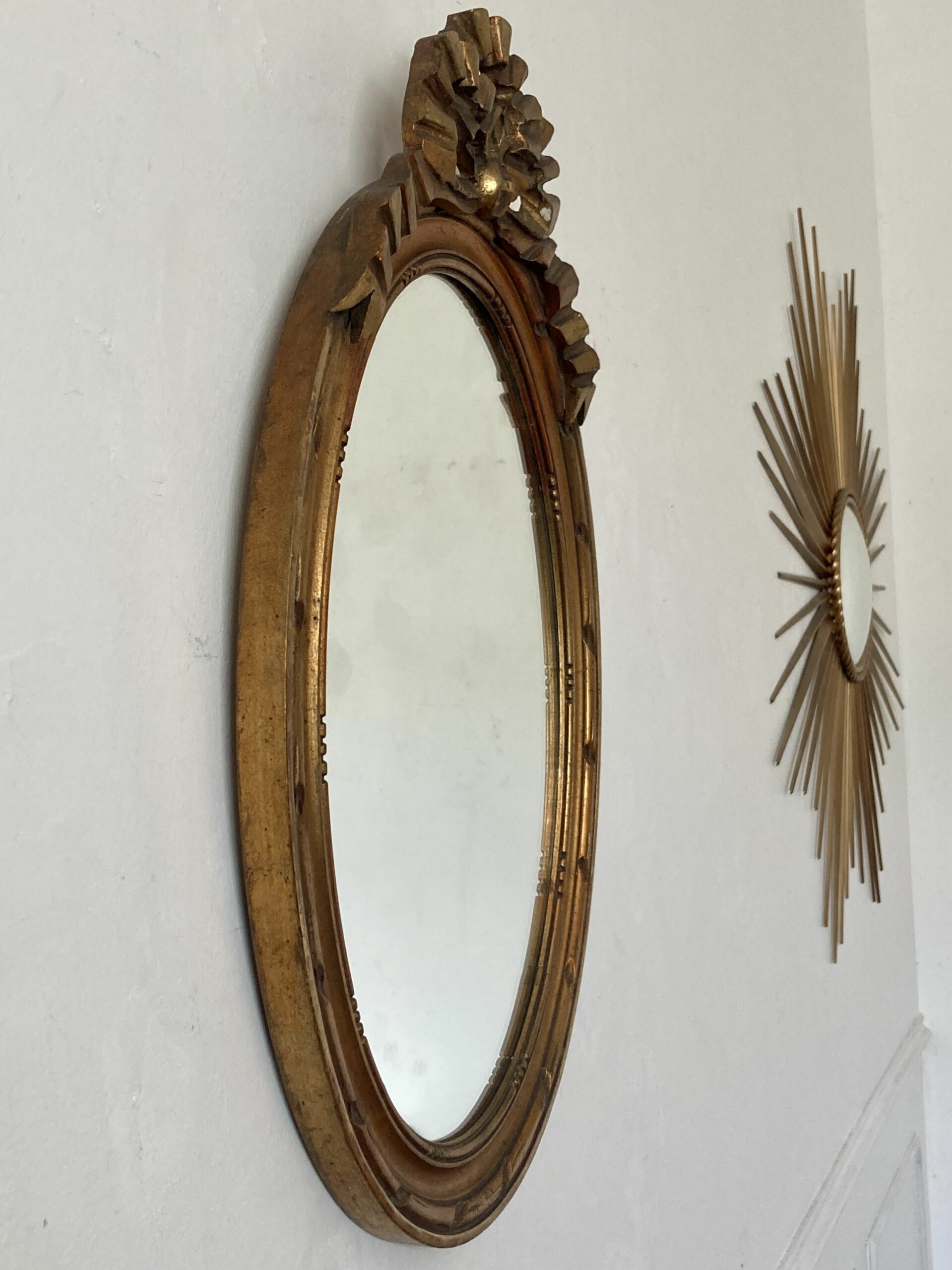 Miroir doré en bois de style baroque – Image 6
