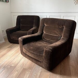 Fauteuils années 70 Arnaldo Gamba