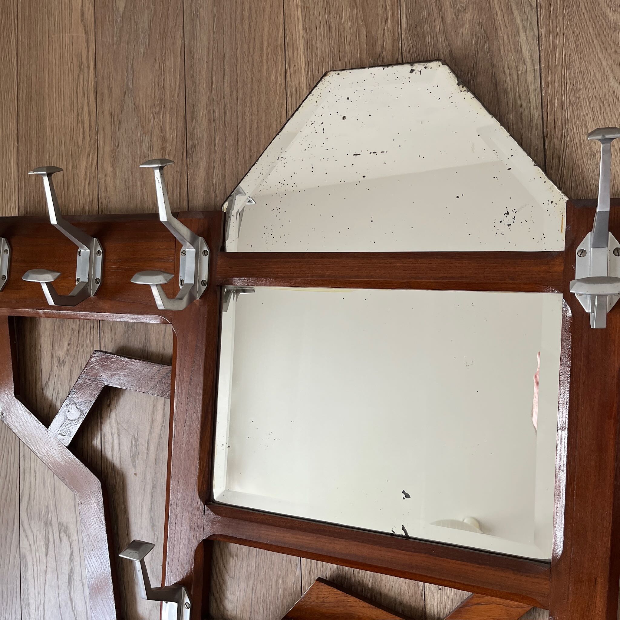 Vestiaire Art Déco en bois – Image 8