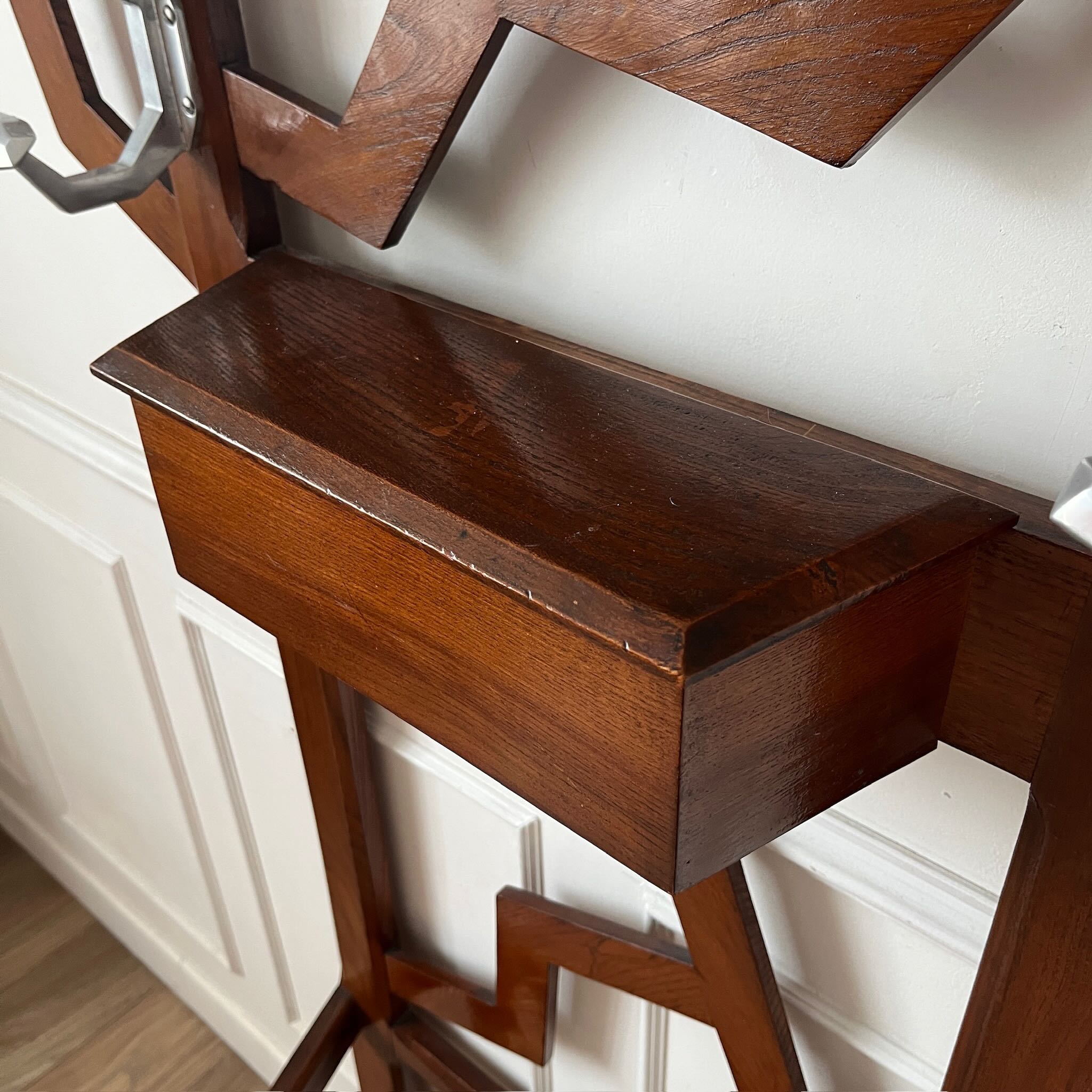 Vestiaire Art Déco en bois – Image 9