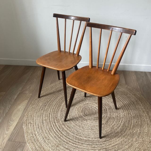 Chaises à barreaux vintage