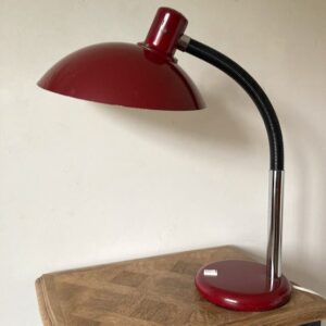 Grande lampe de bureau Targetti bordeaux
