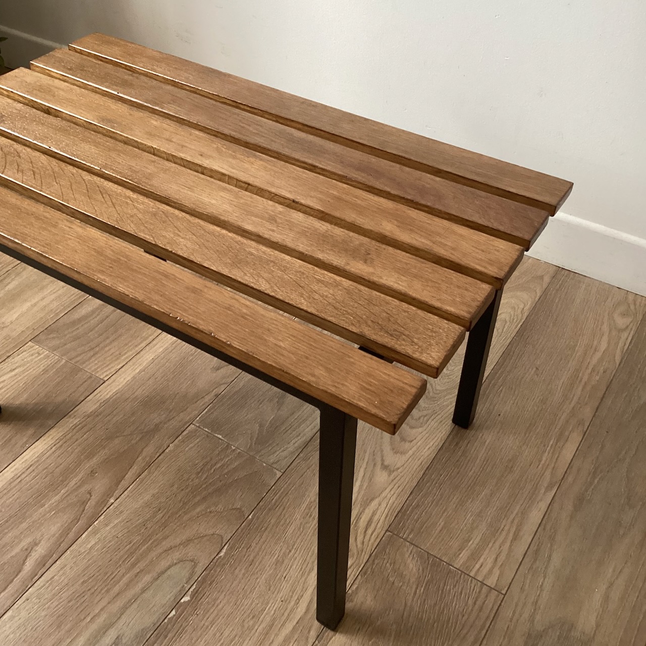 Table basse métal et lattes de bois – Image 6