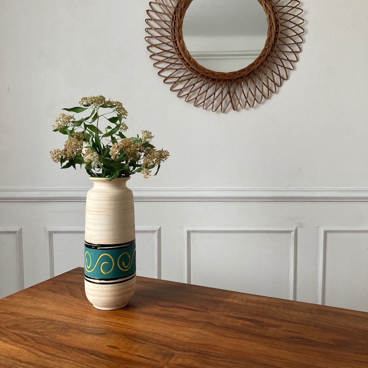 Vase West Germany liseré jaune – Image 2